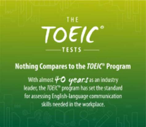 The TOEIC Program .